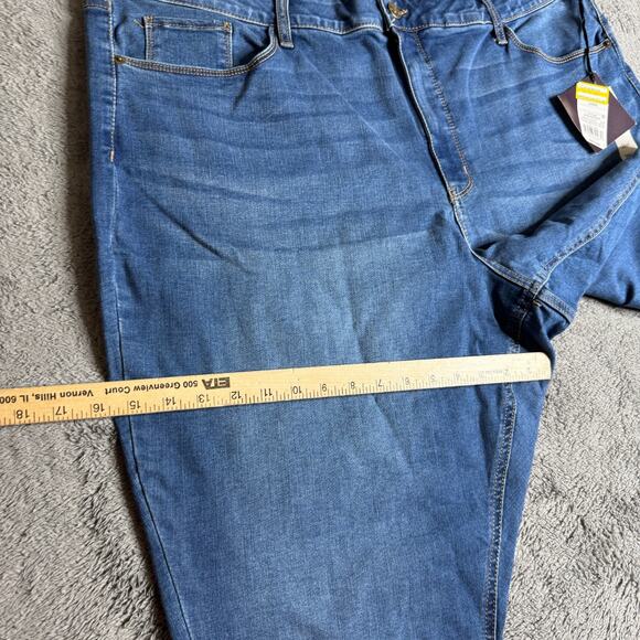 Ava & Viv High Rise Skinny Jeans NWT Womens 26W Blue Stretch Denim - Picture 7 of 9